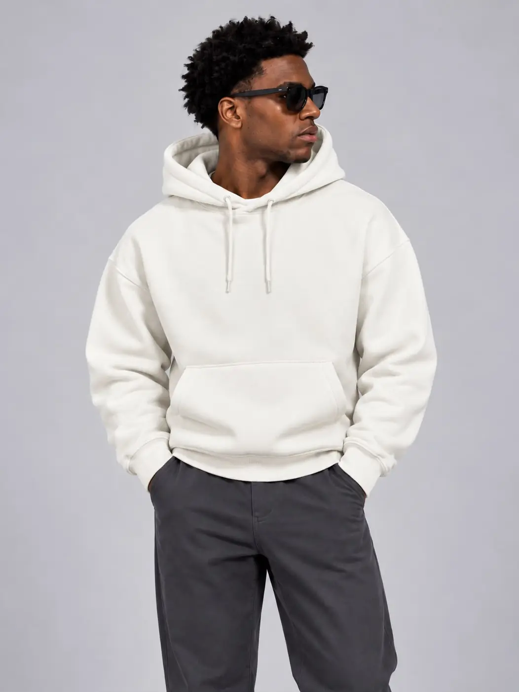 Basic Kapüşonlu Sweat - 3. görsel